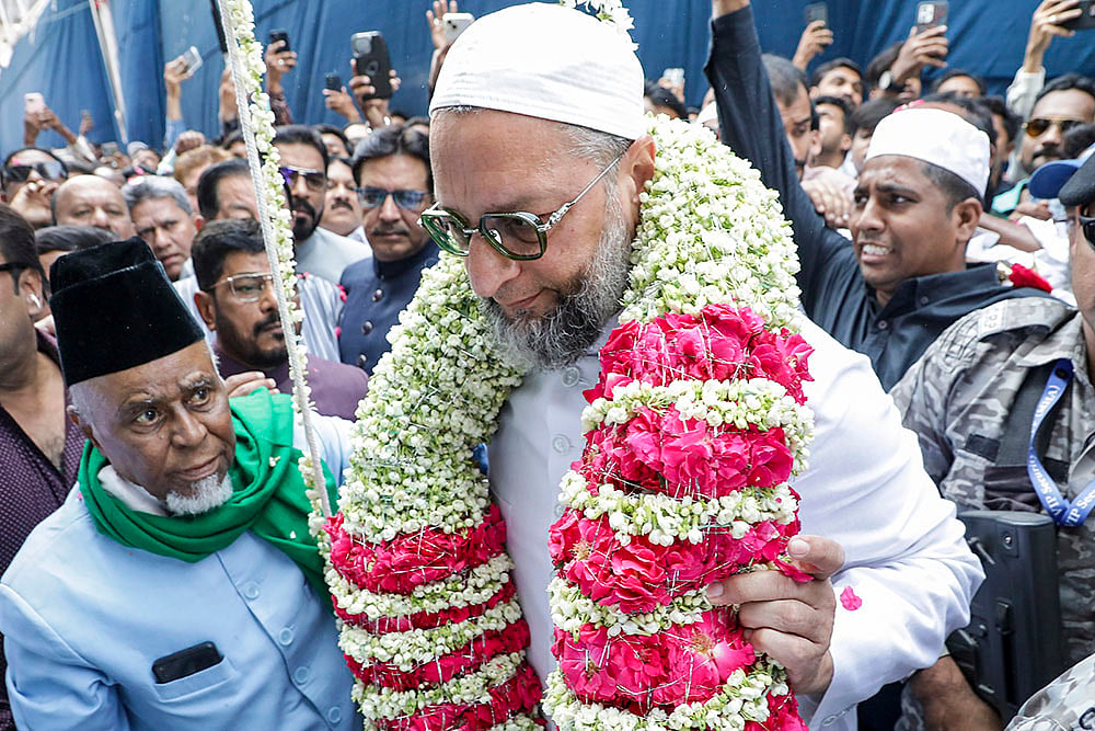 | Photo: PTI : AIMIM foundation day