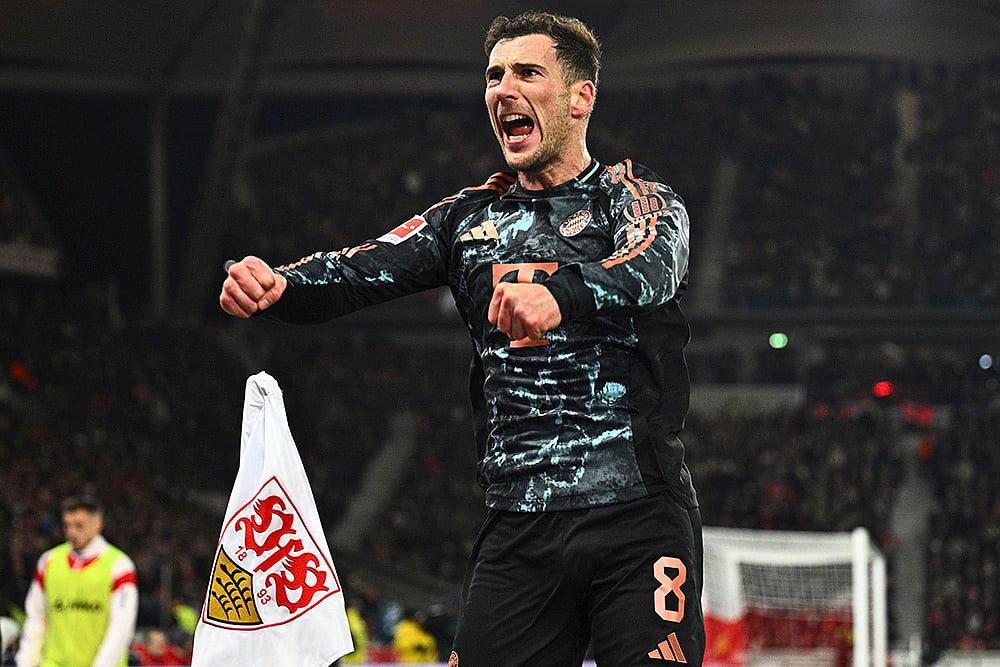Germany Bundesliga soccer 2024-25 VfB Stuttgart vs Bayern Munich: Leon Goretzka 