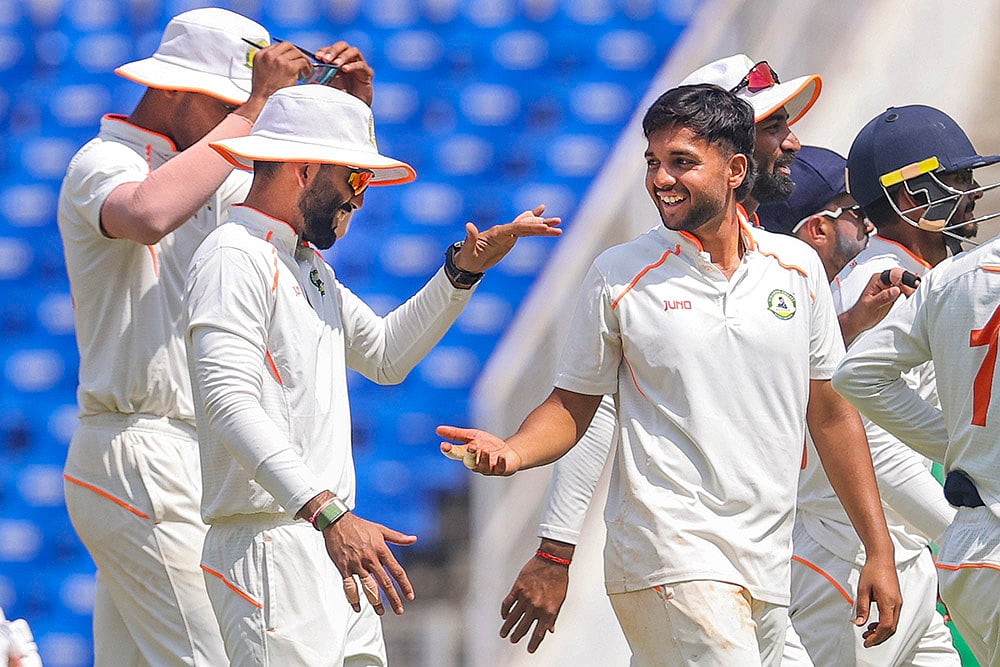 Ranji Trophy Cricket 2024-25 final Kerala v Vidarbha Day 3: Harsh Dubey