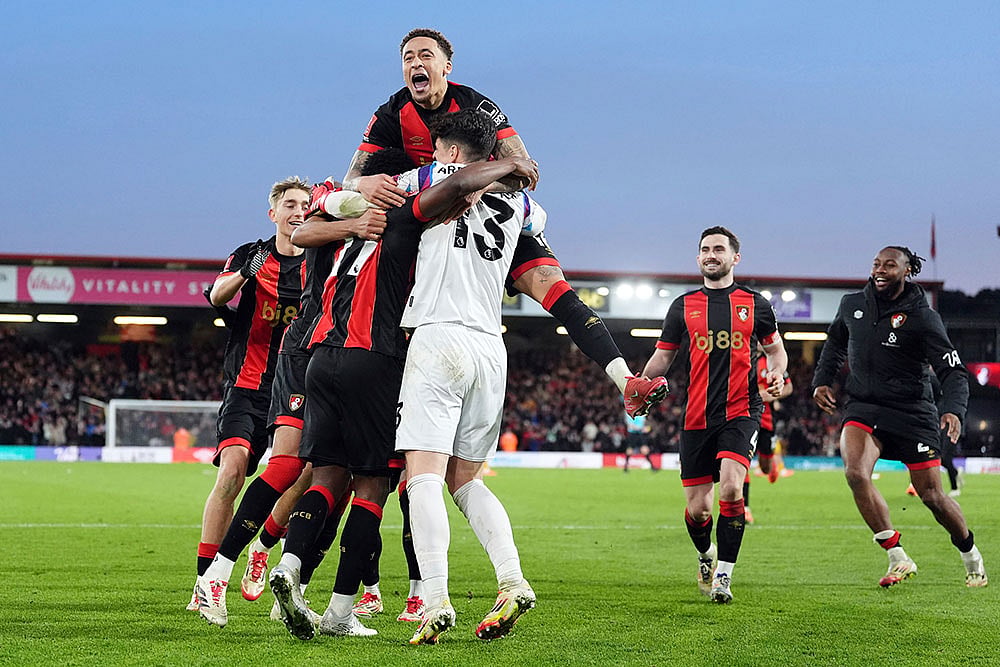 | Photo: Adam Davy/PA via AP : FA Cup: Bournemouth vs Wolverhampton