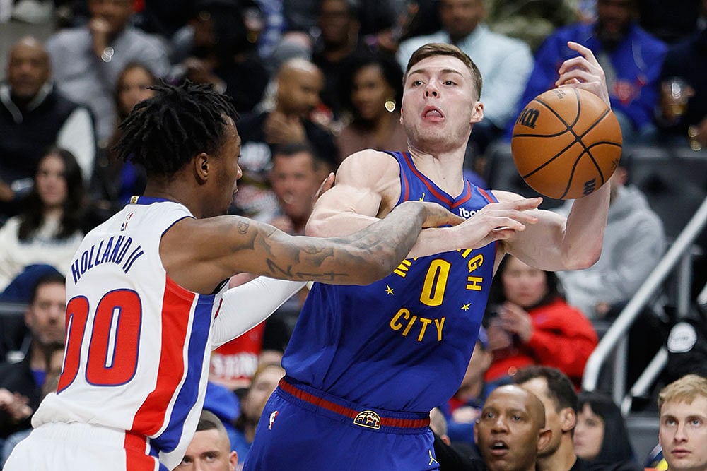 NBA Basketball Game: Detroit Pistons vs Denver Nuggets