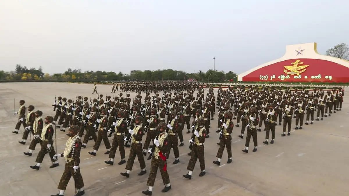Myanmar Military Government Chief  Travels To Ally Russia For Talks With Putin