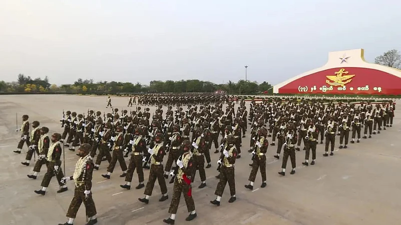 Myanmar Military Government Chief Travels To Ally Russia For Talks With Putin