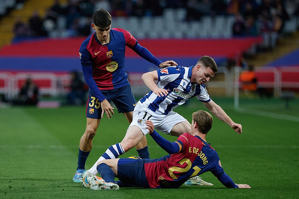 Spain Soccer La Liga: Barcelona Vs Real Sociedad