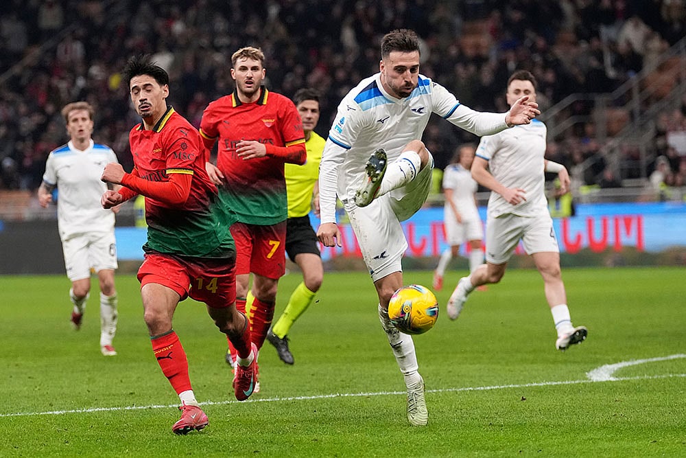 Serie A Soccer Match: AC Milan Vs Lazio