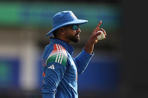 CT 2025 IND vs AUS semifinal: ndia's Shreyas Iyer reacts after taking the catch to dismiss Australia's Ben Dwarshuis 