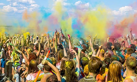 Holi celebration in Mumbai