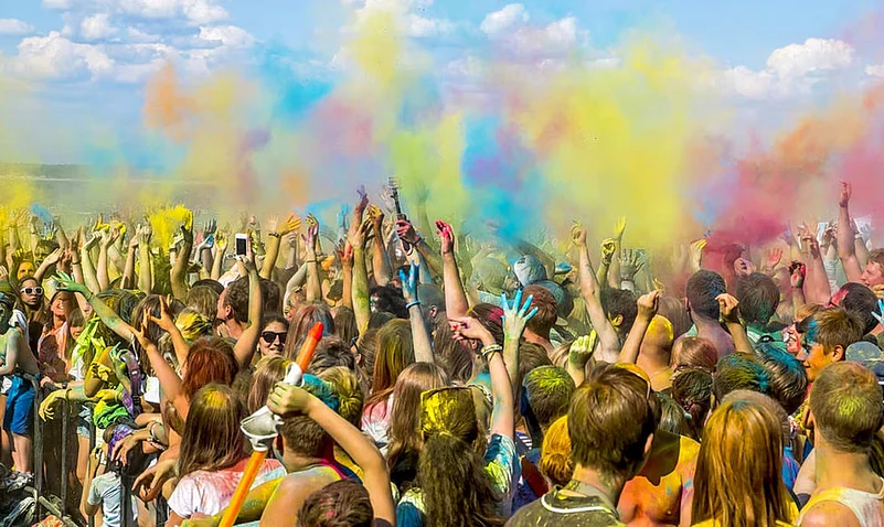 Holi celebration in Mumbai