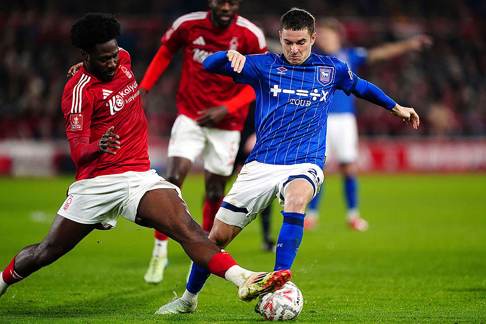 English FA Cup Soccer Match: Ipswich Town vs Nottingham Forest