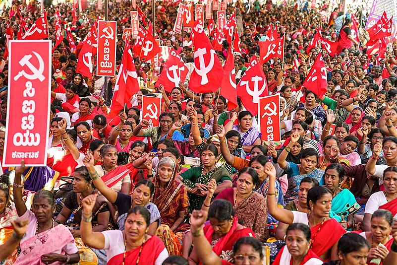 Workers Union protest in Bengaluru