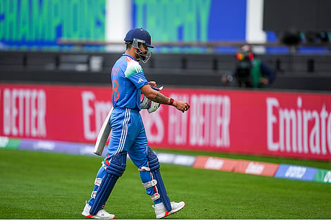 Kohli’s 300th ODI, IND vs NZ: Virat Kohli walks back after his dismissal