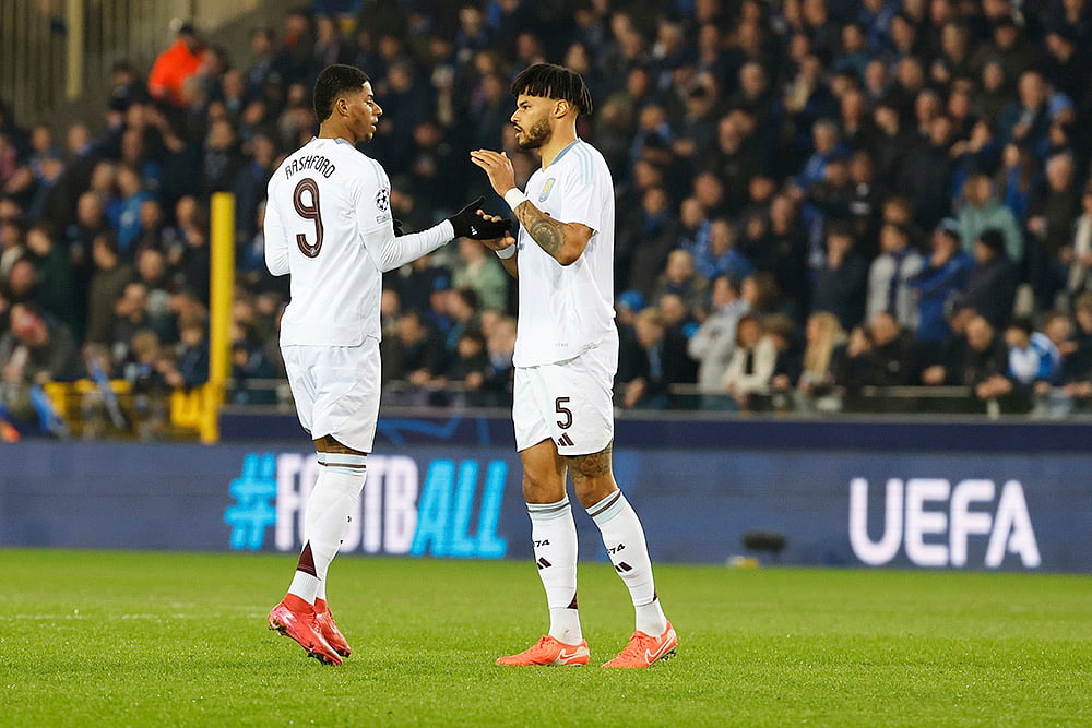 Club Brugge Vs Aston Villa, UEFA Champions League Round Of 16 first leg: Marcus Rashford