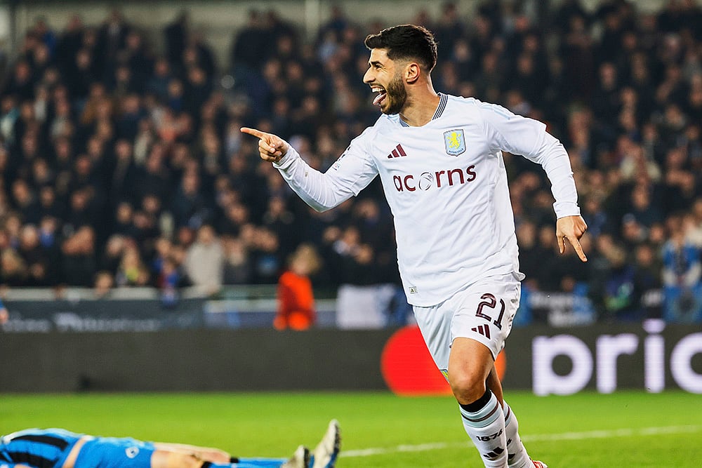 Club Brugge Vs Aston Villa, UEFA Champions League Round Of 16 first leg: Marco Asensio 