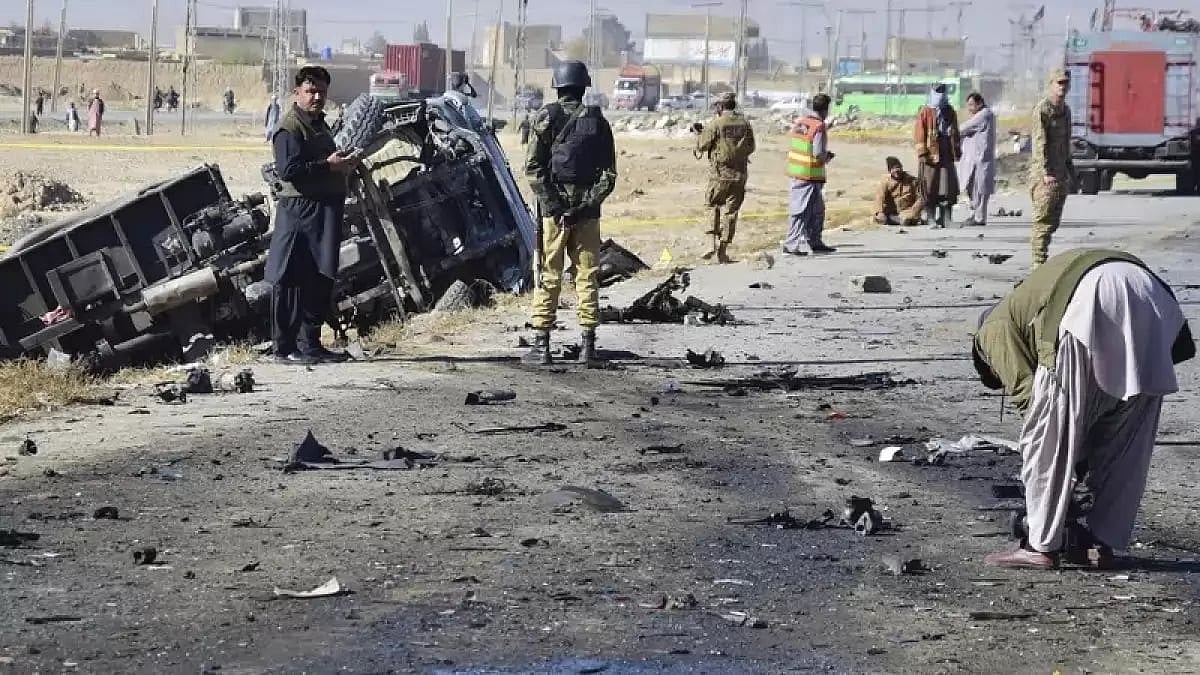 Suicide bombing in northwest Pakistan. 