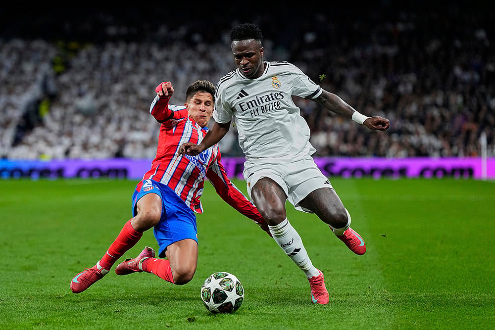 Real Madrid vs Atletico Madrid, UEFA Champions League Round Of 16 first leg: Vinicius Junior