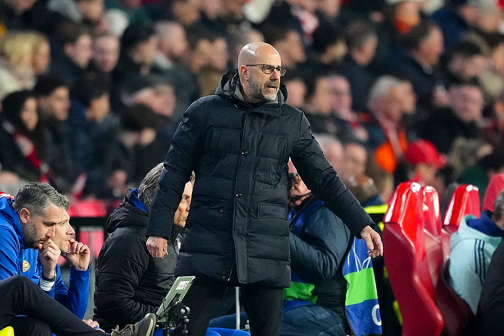 PSV Eindhoven Vs Arsenal, UEFA Champions League Round Of 16 first leg: Peter Bosz 