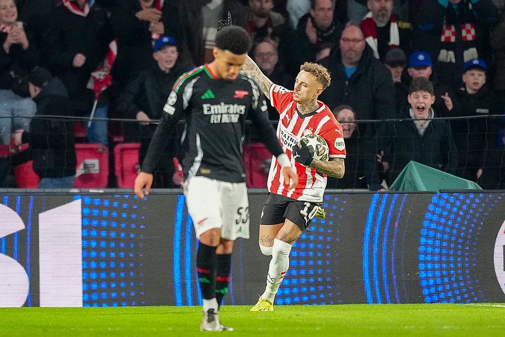 PSV Eindhoven Vs Arsenal, UEFA Champions League Round Of 16 first leg: Noa Lang