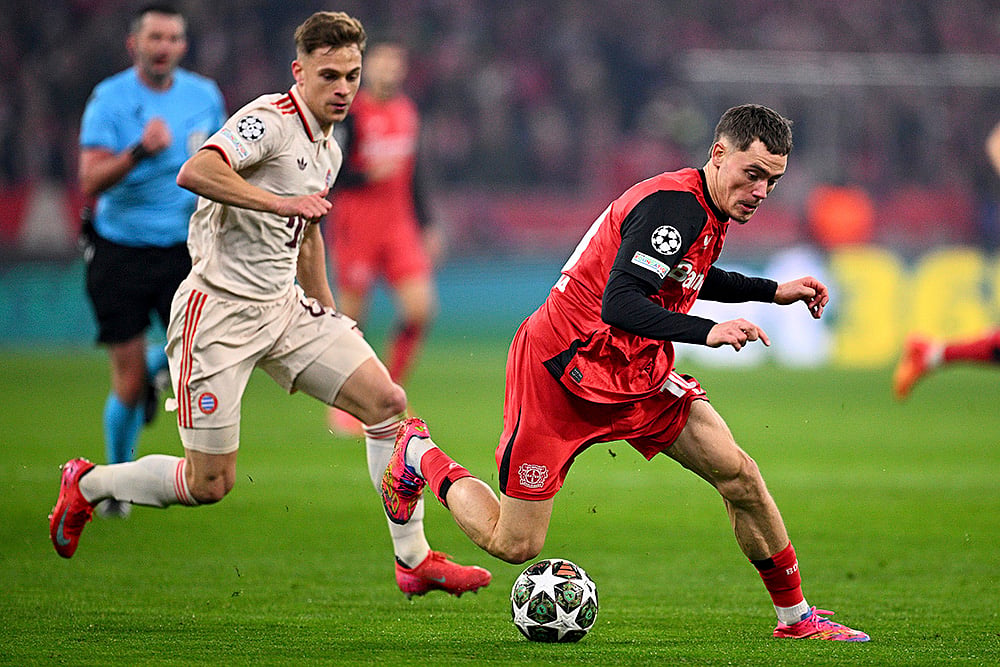 UEFA Champions League round of 16 first leg Bayern Munich Vs Bayer Leverkusen: Joshua Kimmich 