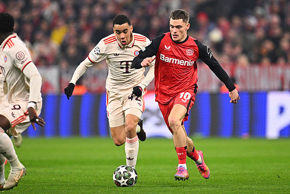 UEFA Champions League round of 16 first leg soccer Bayern Munich Vs Bayer Leverkusen: Jamal Musiala