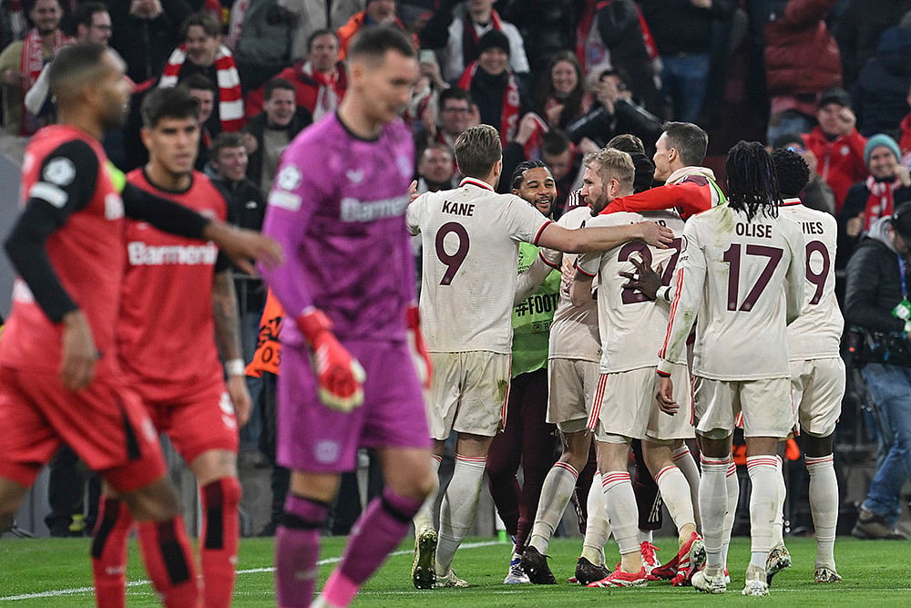UEFA Champions League round of 16 first leg soccer Bayern Munich Vs Bayer Leverkusen photo