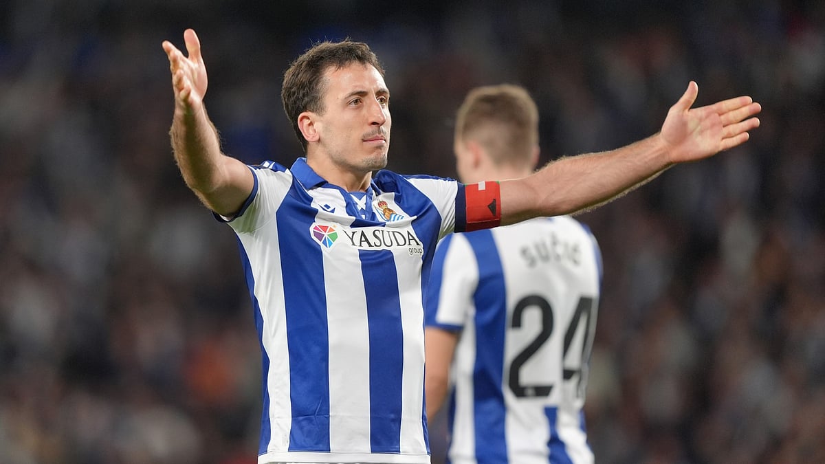 Real Sociedad's goalscorer Mikel Oyarzabal - null