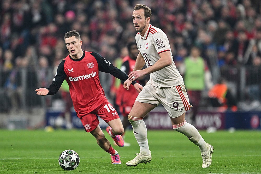 UEFA Champions League round of 16 first leg soccer Bayern Munich Vs Bayer Leverkusen: Florian Wirtz