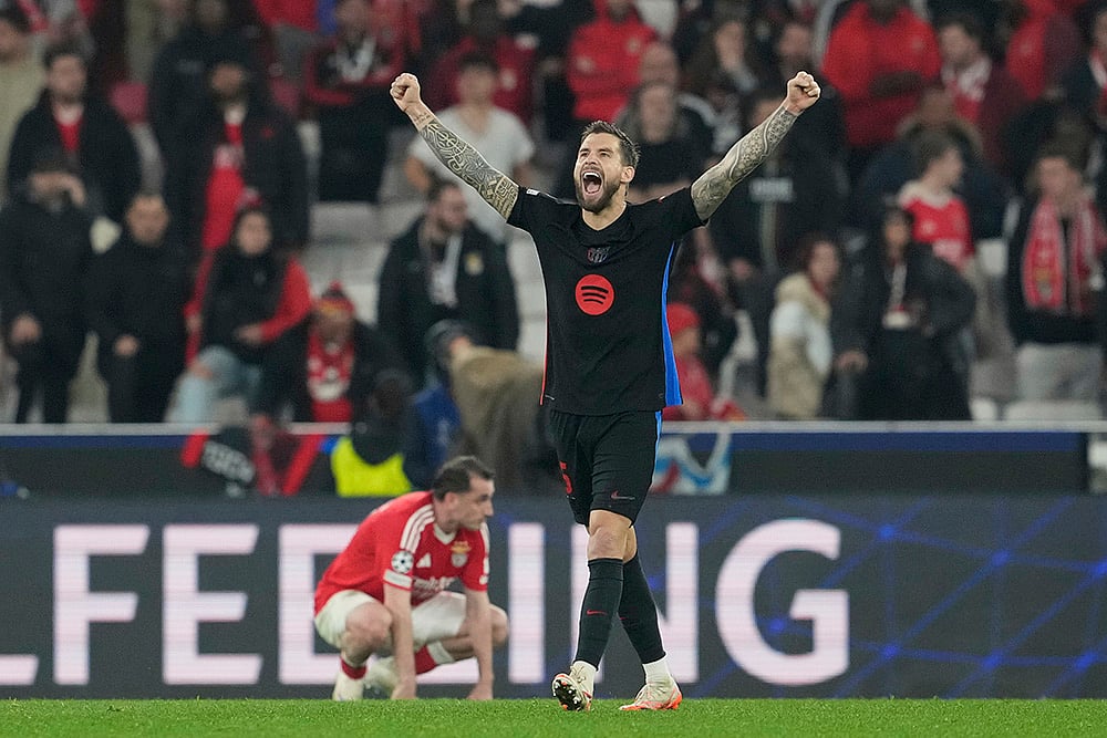 UEFA Champions League round of 16 first leg soccer Benfica Vs FC Barcelona: 