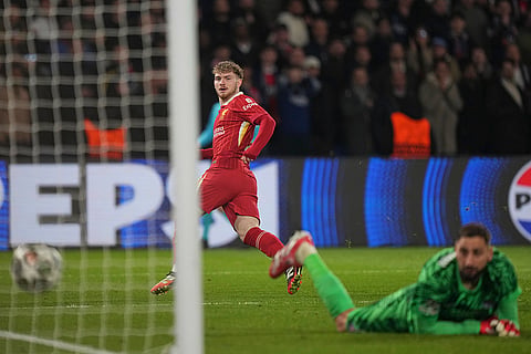 UCL round of 16 first leg, PSG vs LFC: iverpool's Harvey Elliott scores the opening goal