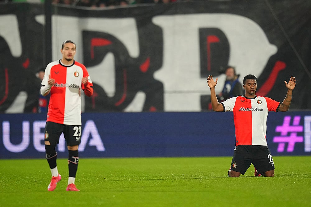 UEFA Champions League round of 16 first leg soccer Feyenoord vs Inter Milan: Anis Hadj Moussa
