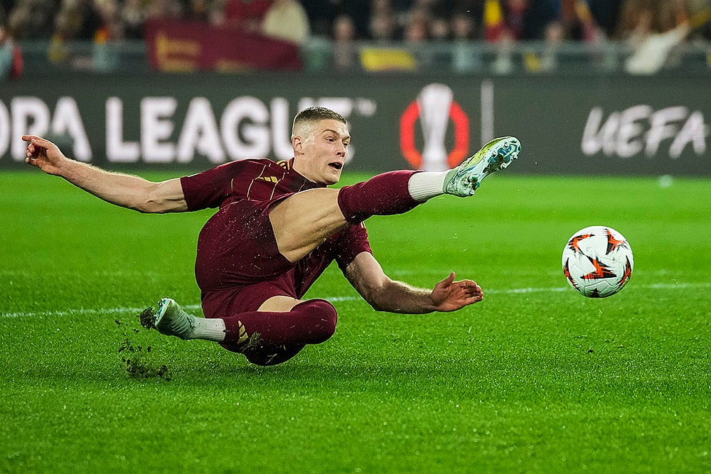 UEFA Europa League Soccer 2024-25 Last 16, AS Roma vs Athletic Bilbao: Artem Dovbyk