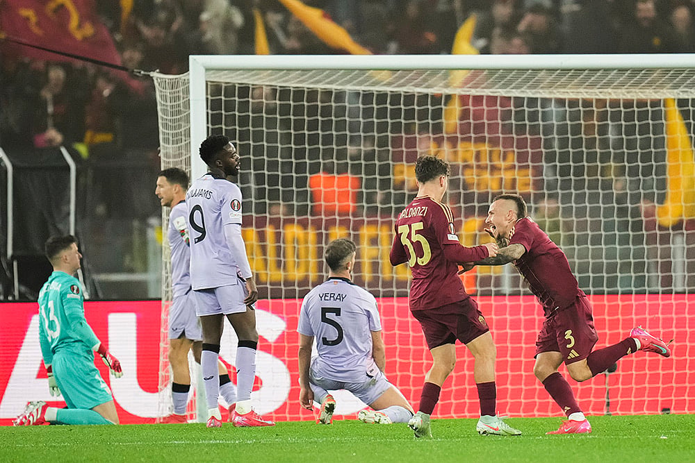 UEFA Europa League Soccer 2024-25 Last 16, AS Roma vs Athletic Bilbao: Angelino