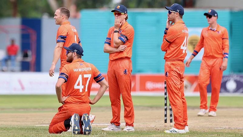 Namibia vs Netherlands CWC League Two X photo