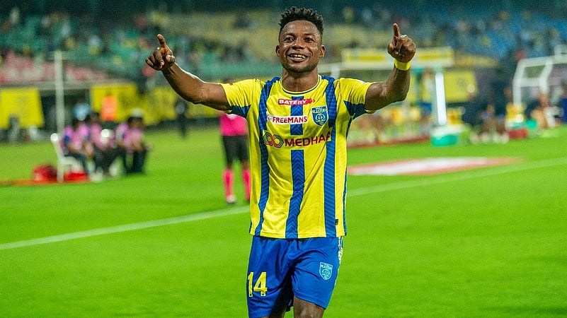 Kwame Peprah scores Kerala Blasters vs Mumbai City FC ISL photo