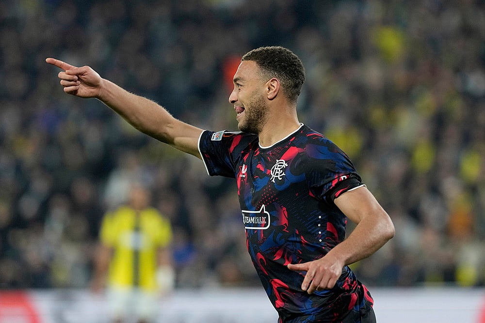 UEFA Europa League Soccer 2024-25 Last 16, Fenerbahce and Rangers: Cyriel Dessers 