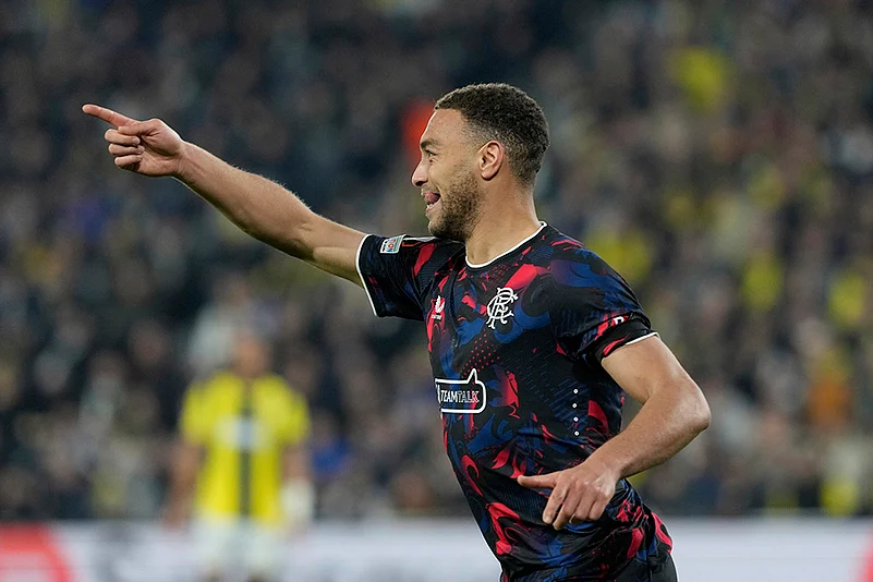 UEFA Europa League Soccer 2024-25 Last 16, Fenerbahce and Rangers: Cyriel Dessers