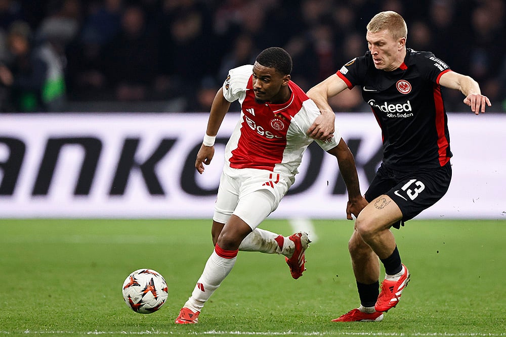 UEFA Europa League Soccer 2024-25 Last 16, Ajax vs Eintracht Frankfurt: Rasmus Kristensen