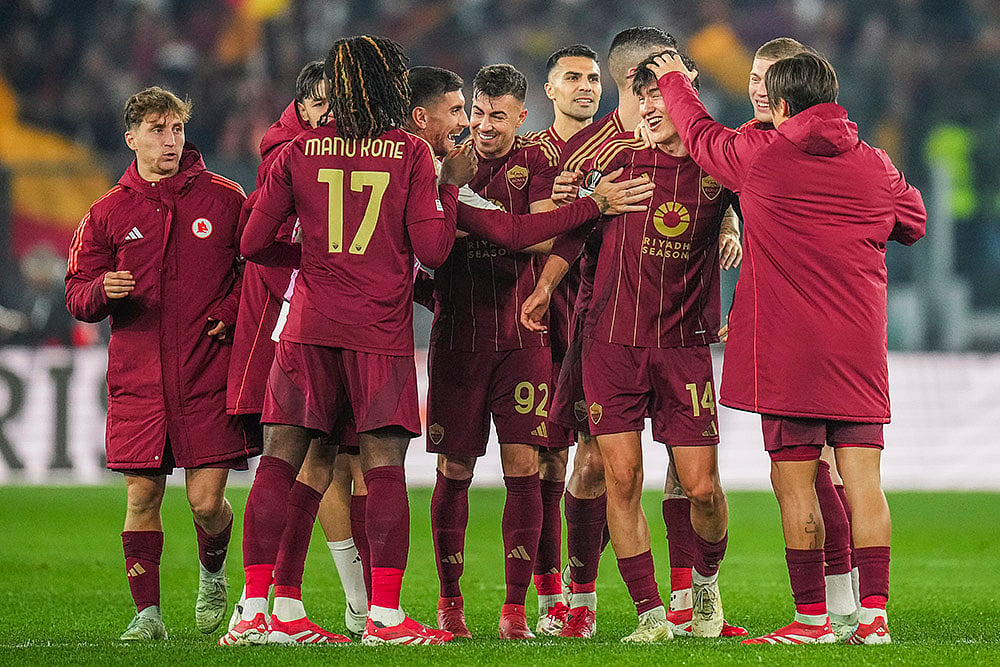 UEFA Europa League Soccer 2024-25 Last 16, AS Roma vs Athletic Bilbao: Eldor Shomurodov