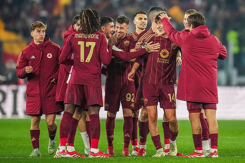 UEFA Europa League Soccer 2024-25 Last 16, AS Roma vs Athletic Bilbao: Eldor Shomurodov