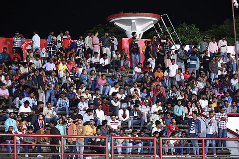 ISL 2024-25, JFC vs OFC: Fans at the JRD Tata Sports Complex