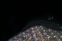 Kumbh And The Phenomenon That Is The Indian Mela Photo: AP : A Spectacle to Behold: An aerial view of devotees taking a dip at the confluence of the Ganga, the Yamuna and the mythical Saraswati rivers on the final day of the Maha Kumbh Mela in Prayagraj, Uttar Pradesh, on February 26, 2025