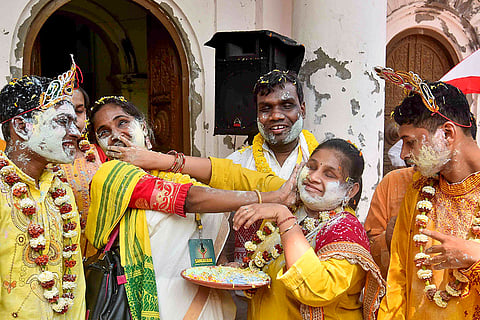 Holi celebration