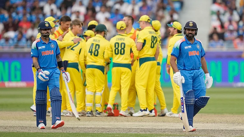 Rohit sharma virat kohli india vs australia champions trophy 2025 semifinal ap photo