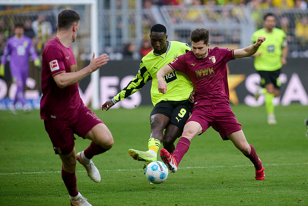 Germany soccer Bundesliga A 2024-25 Borussia Dortmund and FC Augsburg: Serhou Guirassy