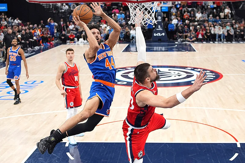 NBA basketball game New York Knicks vs Los Angeles Clippers: Landry Shamet