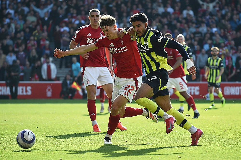 English Premier League 2024-25 Nottingham Forest Vs Manchester City: Ryan Yates