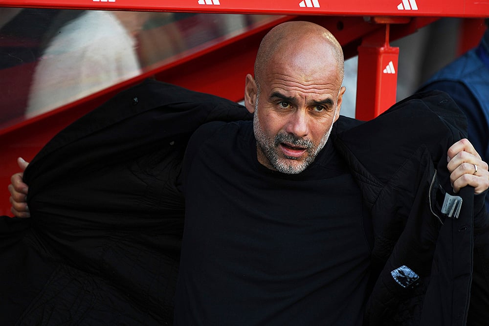 English Premier League 2024-25 Nottingham Forest Vs Manchester City: Pep Guardiola