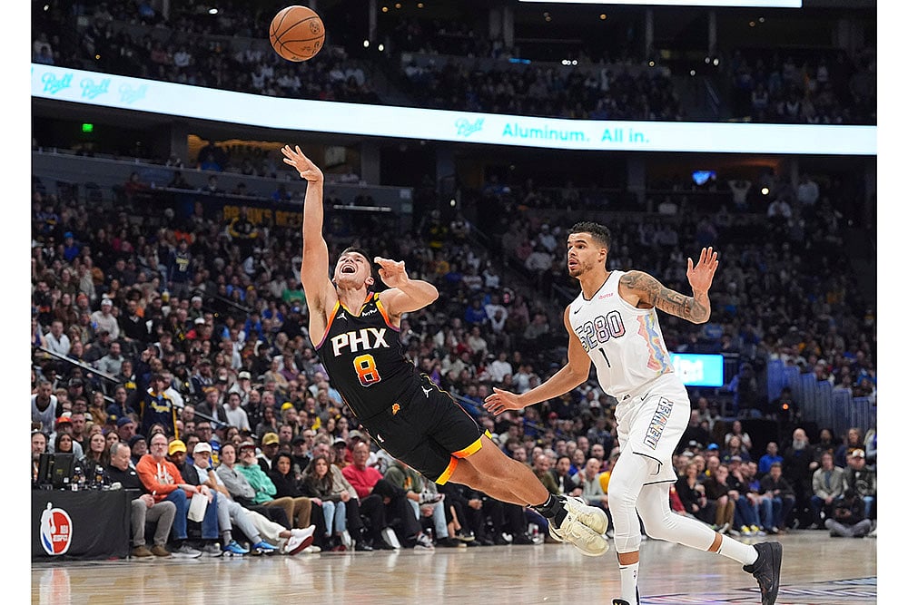 NBA basketball game Phoenix Suns vs Denver Nuggets: Grayson Allen