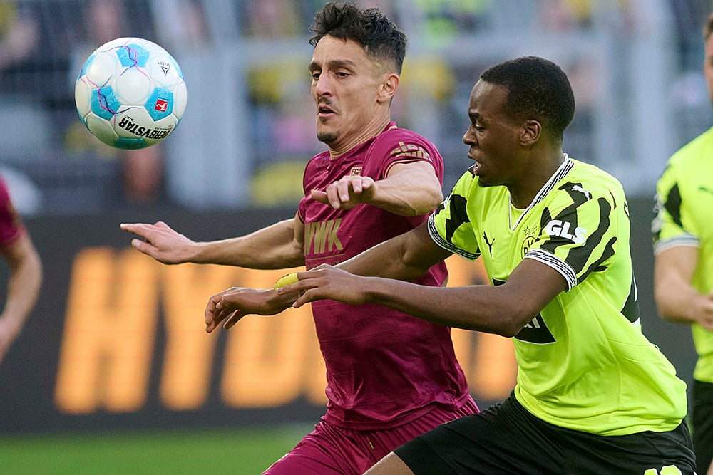 Germany soccer Bundesliga A 2024-25 Borussia Dortmund and FC Augsburg: Jamie Gittens 