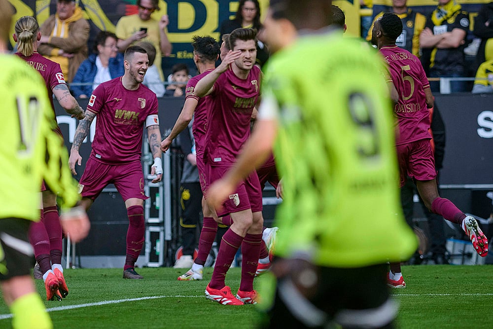 Germany soccer Bundesliga A 2024-25 Borussia Dortmund and FC Augsburg: Jeffrey Gouweleeuw