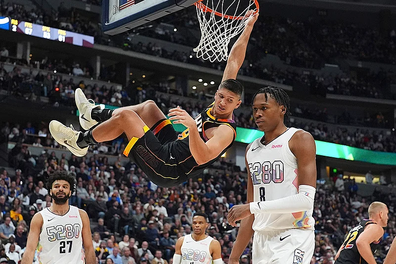 NBA basketball game Phoenix Suns vs Denver Nuggets: Grayson Allen